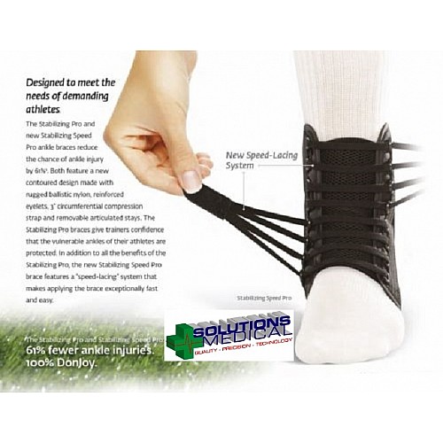 Donjoy Stabilizing Speed Pro Ankle Brace Improves Stability Streamlined
